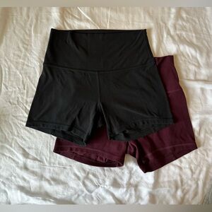 Set of Lululemon Align shorts. Size 4.